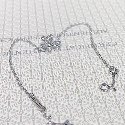 [Opulent Aurora]FRIVOLE SILVER FLOWER DIAMOND BRACELET