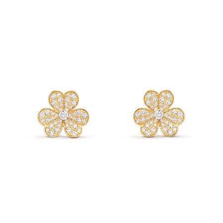 [Amore Jewelry]FRIVOLE GOLD FLOWER DIAMOND EARRINGS